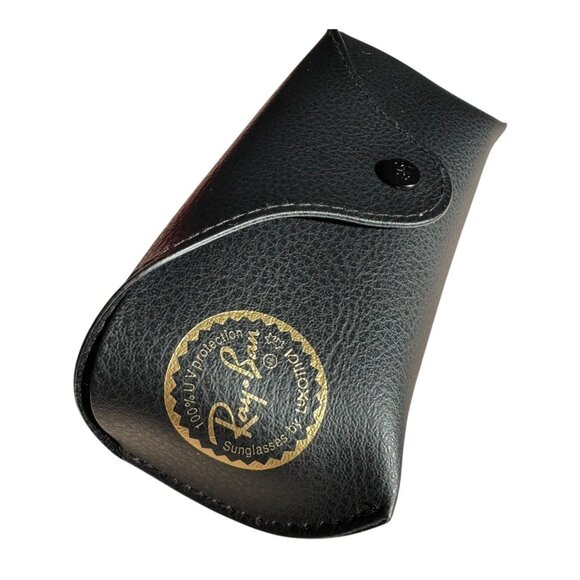RayBan Sunglasses Box & Case ONLY Black Cleaning Cloth Set New *Empty* Original - Picture 6 of 10